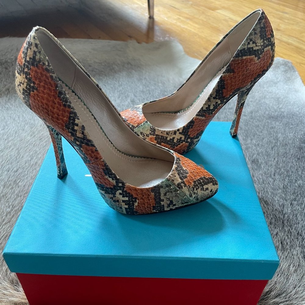 Jean Michel Cazabat Zoe Python Pumps-Size 36 - image 4